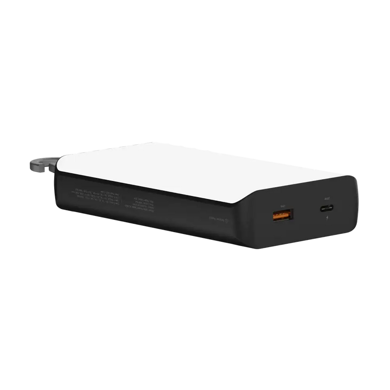 Go2 Powerbank 20W - 10.000 mAh met Solar en Lamp - Charcoal Black