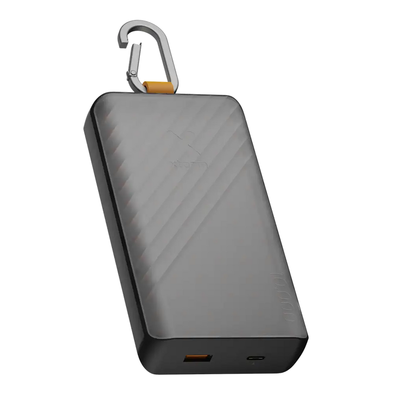 Go2 Powerbank 20W - 10.000 mAh met Solar en Lamp - Charcoal Black