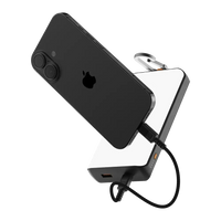 Go2 Powerbank 20W - 10.000 mAh met Solar en Lamp - Charcoal Black