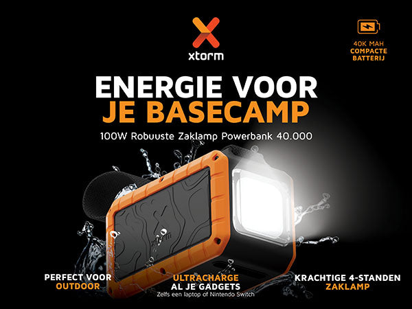 Rugged Zaklamp Powerbank 100W - 40.000 mAh 1/16