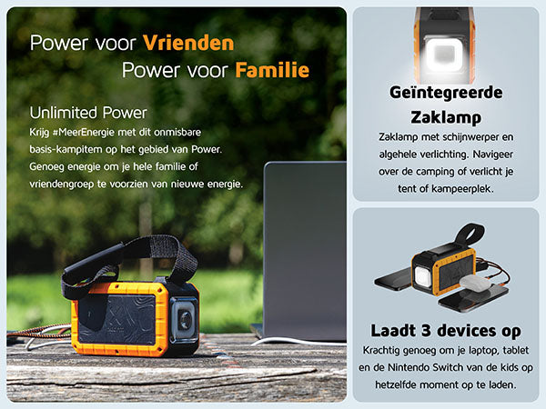 Rugged Zaklamp Powerbank 100W - 40.000 mAh 3/16
