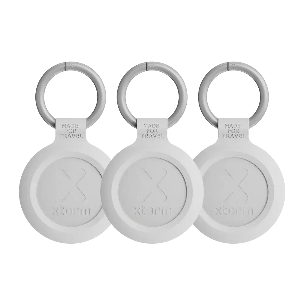 Xtorm TravelTag for iPhone (iOS) - Water-resistant - Ash White