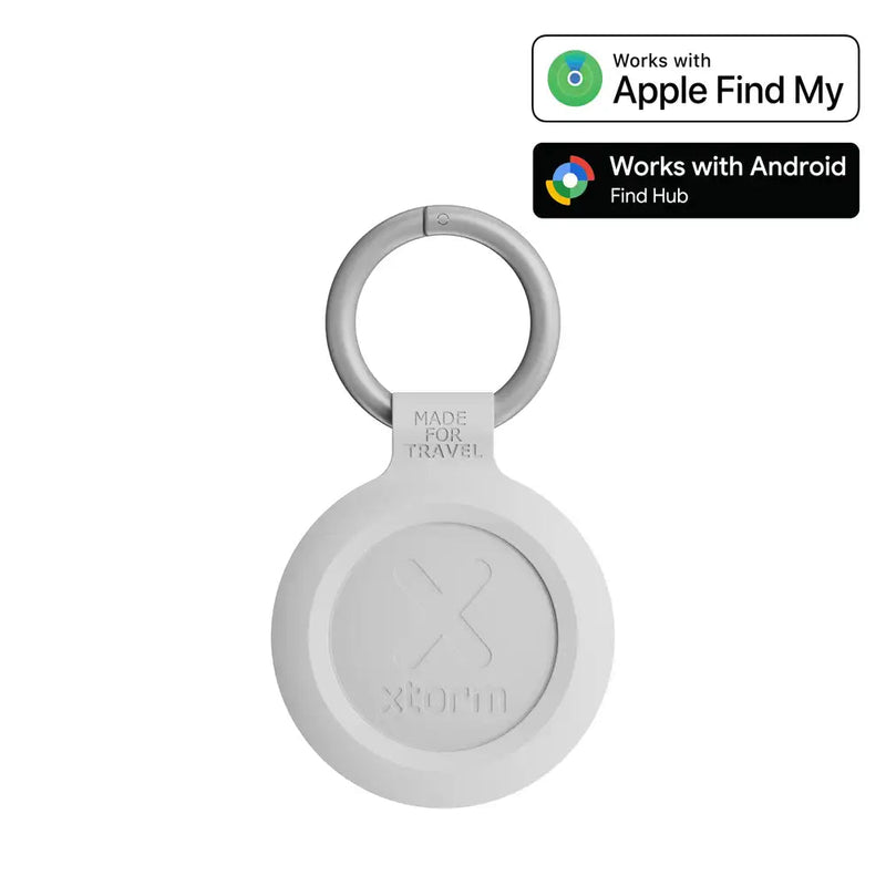 Xtorm TravelTag for Android & iPhone - Water-resistant - Ash White