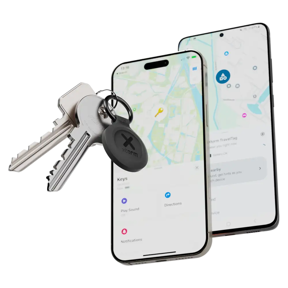 Xtorm TravelTag for Android & iPhone - Water-resistant - Charcoal Black