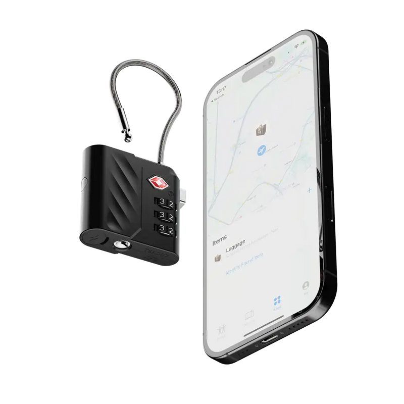 TSA Lock Tag – Kofferslot met Tracker voor Android & iPhone