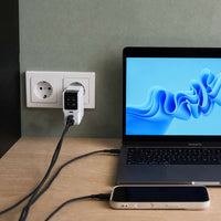 NextGen 140W Laptop Snellader - 3 poorten (2x USB-C PD + USB-A) - Dusk White