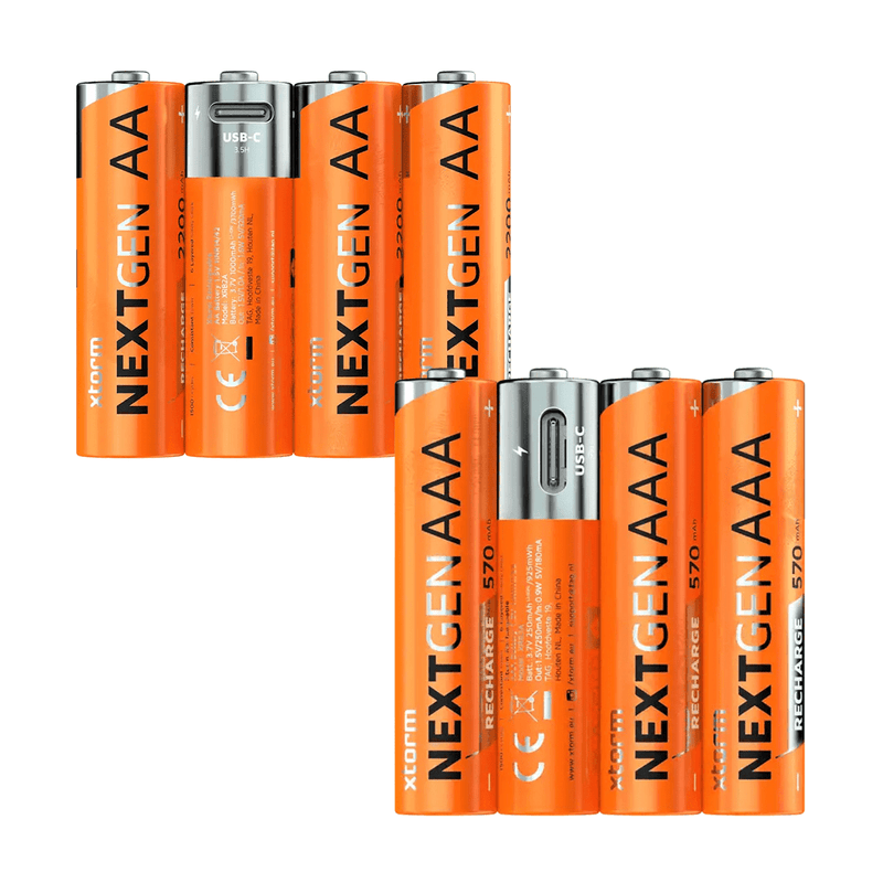 AAA + AA Bundel Oplaadbare Batterijen - Xtorm NL