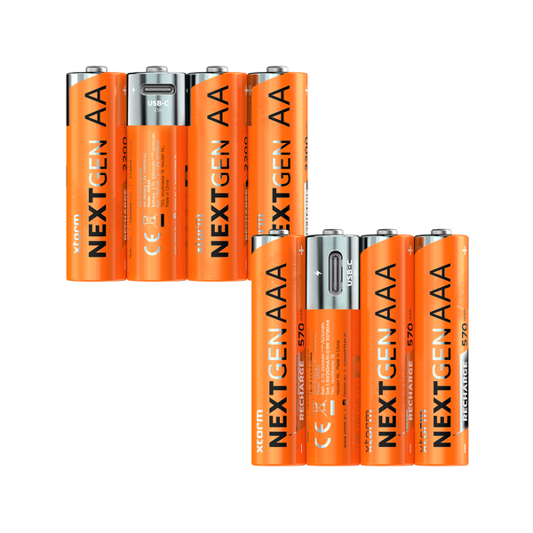 Xtorm AAA + AA Bundel Oplaadbare Batterijen