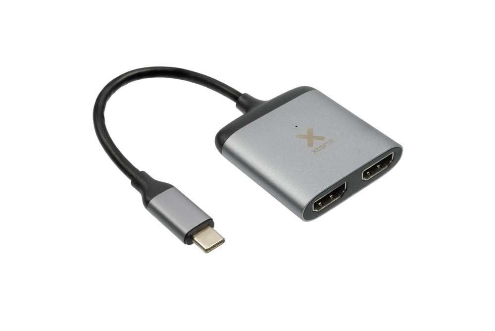 Xtorm Xtorm XC202 Connect USB-C naar 2x HDMI Hub - Space Grey
