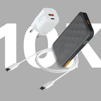 Thumbnail for FS5 Midnight Black 10.000 20W +20W Snellader +USB-C PD kabel 100W Bundel - Xtorm NL