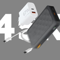 Thumbnail for FS5 Midnight Black 45.000 67W + Snellader 67W + USB-C PD kabel 100W Bundel - Xtorm NL
