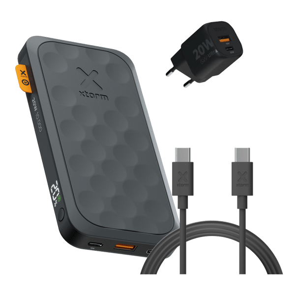 FS5 Snellaad Bundel - 10.000 mAh - Midnight Black - Xtorm NL