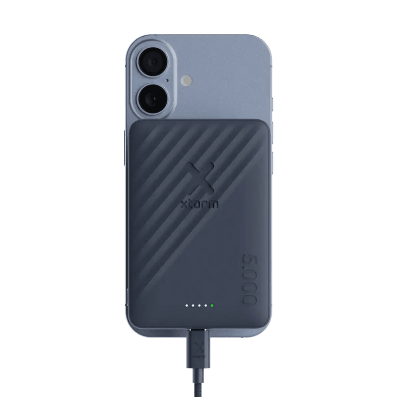 Go2 Magnetische Powerbank 15W - 5.000 mAh Draadloos - Blue - Xtorm NL
