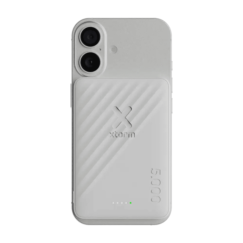 Go2 Magnetische Powerbank 15W - 5.000 mAh Draadloos - Ice - Xtorm NL