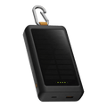 Go2 Powerbank 20W - 10.000 mAh met Solar en Lamp - Charcoal Black
