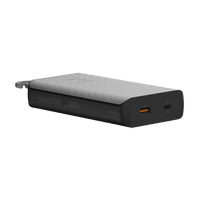 Go2 Powerbank 20W - 10.000 mAh met Solar en Lamp - Charcoal Black - Xtorm NL