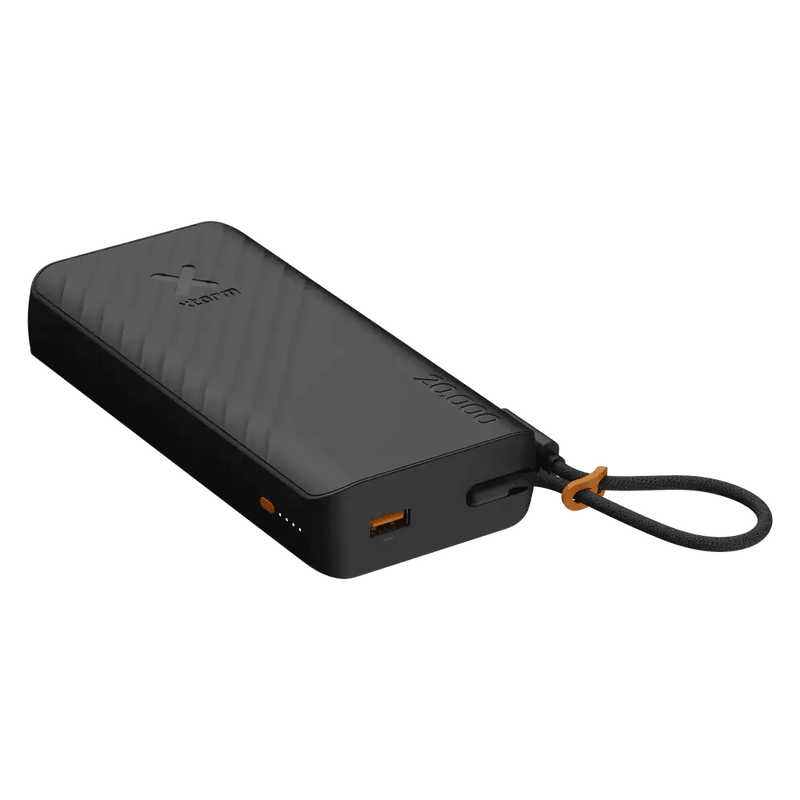 Go2 Powerbank 30W - 20.000 mAh - Ingebouwde USB-C Kabel - Charcoal Black - Xtorm NL