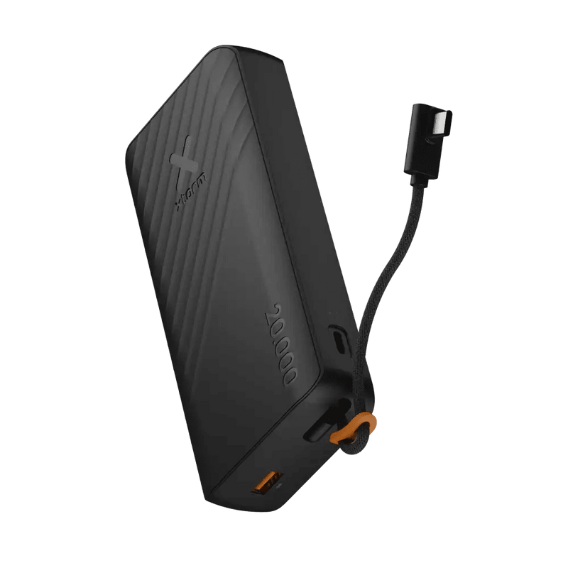Go2 Powerbank 30W - 20.000 mAh - Ingebouwde USB-C Kabel - Charcoal Black - Xtorm NL