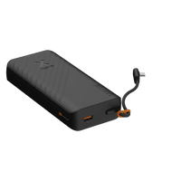 Go2 Powerbank 30W - 20.000 mAh - Ingebouwde USB-C Kabel - Charcoal Black - Xtorm NL
