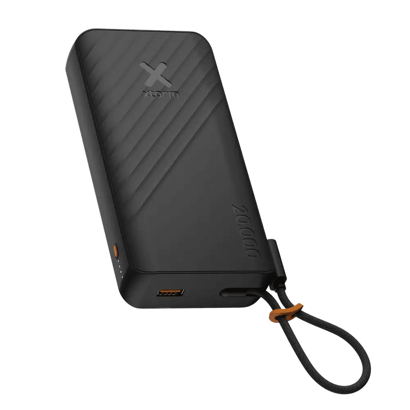 Go2 Powerbank 30W - 20.000 mAh - Ingebouwde USB-C Kabel - Charcoal Black - Xtorm NL