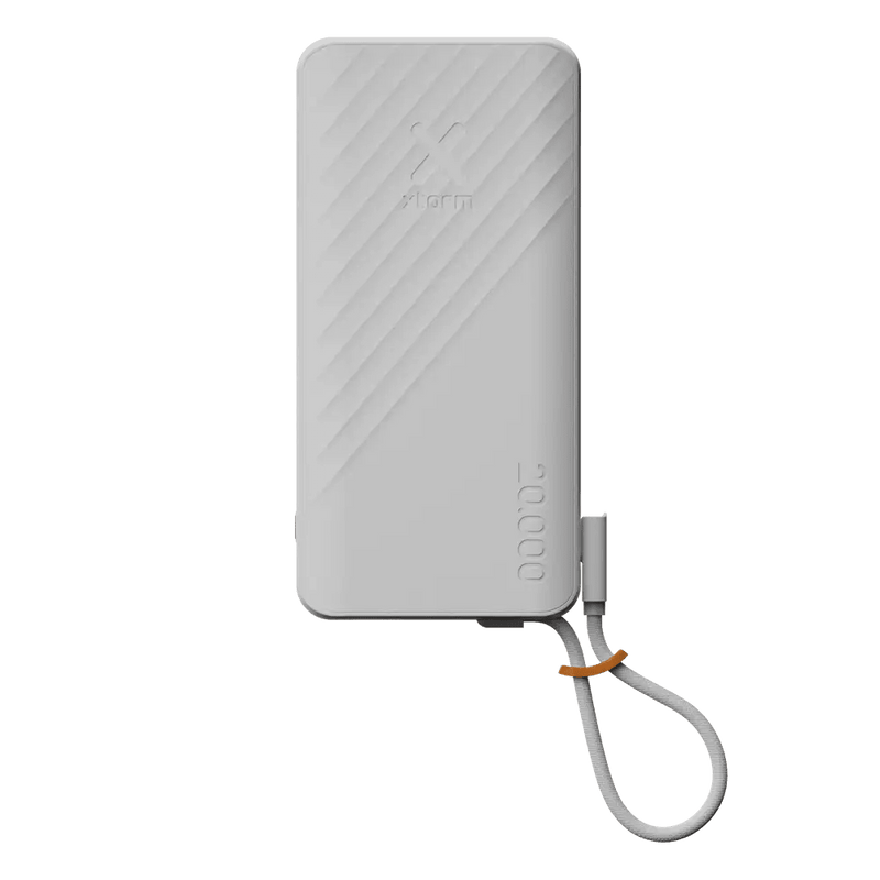 Go2 Powerbank 30W - 20.000 mAh - Ingebouwde USB-C Kabel - Ice - Xtorm NL