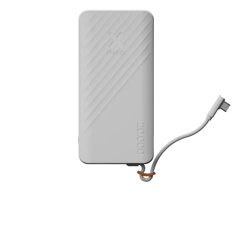 Go2 Powerbank 30W - 20.000 mAh - Ingebouwde USB-C Kabel - Ice - Xtorm NL