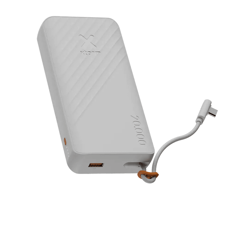 Go2 Powerbank 30W - 20.000 mAh - Ingebouwde USB-C Kabel - Ice - Xtorm NL