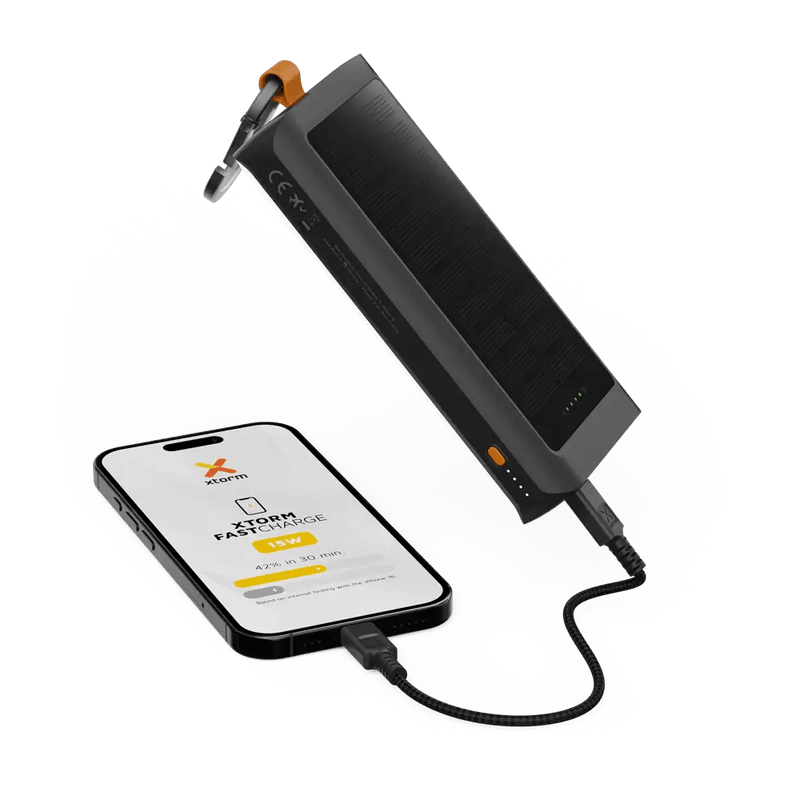 Go2 Powerbank Zonnepaneel en Zaklamp 10.000 mAh - 15W - Xtorm NL