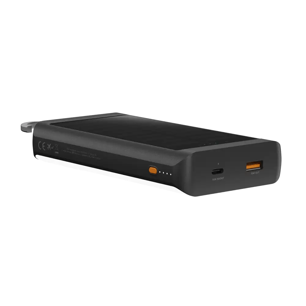 Go2 Powerbank Zonnepaneel en Zaklamp 10.000 mAh - 15W - Xtorm NL
