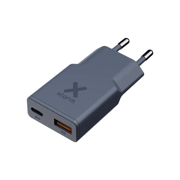 Go2 SlimLine Oplader 33W - USB-C & USB-A - Blue - Xtorm NL