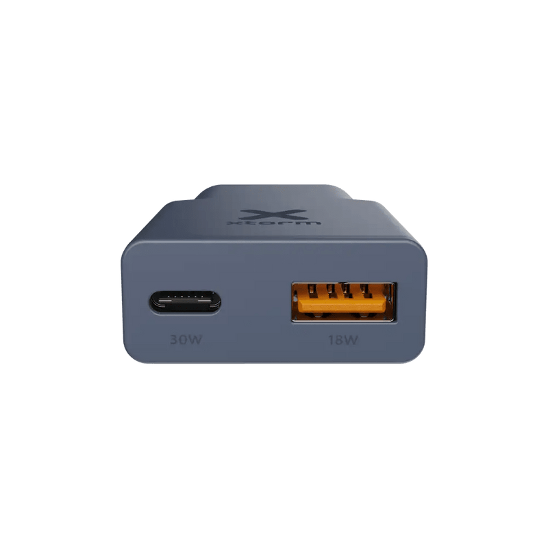 Go2 SlimLine Oplader 33W - USB-C & USB-A - Blue - Xtorm NL