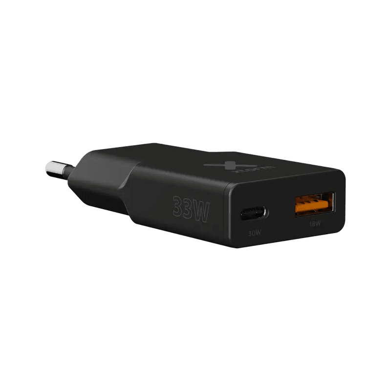 Go2 SlimLine Oplader 33W - USB-C & USB-A - Charcoal Black - Xtorm NL