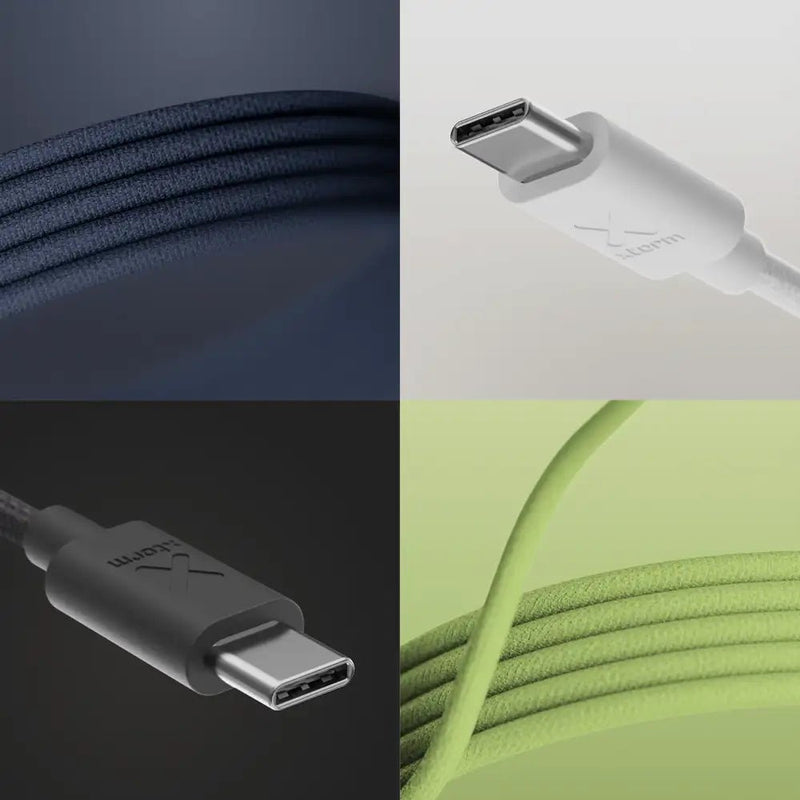 Go2 USB-C Kabel 100W - Gevlochten - 1 m - Blue - Xtorm NL