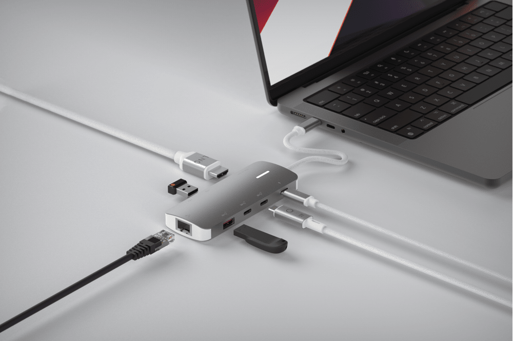 LINQ 8in1 8K PRO USB - C Multipoort Hub 140W - Xtorm NL