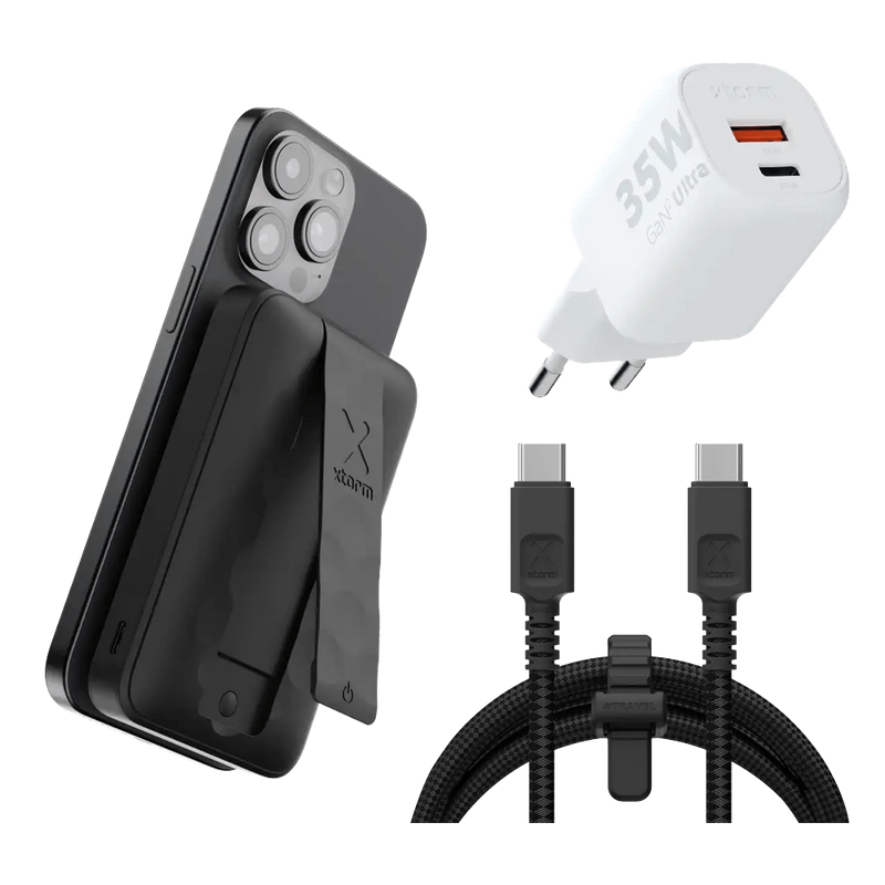 FS5 Magnetische Snellaad Bundel 10.000 mAh met snellader en kabel