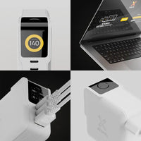NextGen 140W Laptop Snellader - 3 poorten (2x USB-C PD + USB-A) - Dusk White - Xtorm NL