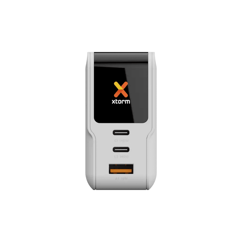 NextGen 140W Laptop Snellader - 3 poorten (2x USB-C PD + USB-A) - Dusk White - Xtorm NL