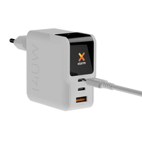 NextGen 140W Laptop Snellader - 3 poorten (2x USB-C PD + USB-A) - Dusk White - Xtorm NL