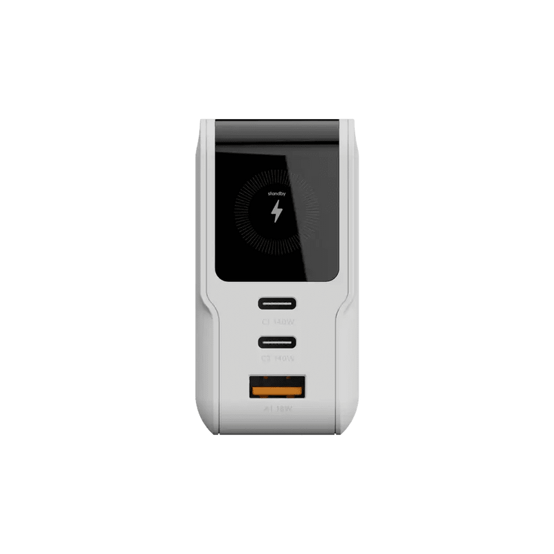 NextGen 140W Laptop Snellader - 3 poorten (2x USB-C PD + USB-A) - Dusk White - Xtorm NL