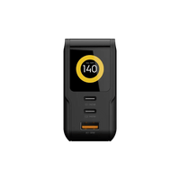 NextGen 140W Laptop Snellader - 3 poorten (2x USB-C PD + USB-A) - Midnight Black - Xtorm NL