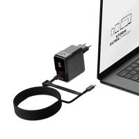 NextGen 140W Laptop Snellader - 3 poorten (2x USB-C PD + USB-A) - Midnight Black - Xtorm NL
