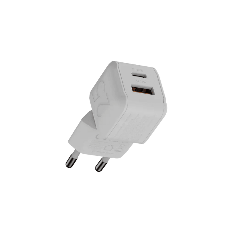 NextGen 25W Snellader - 2 poorten (USB-C PD + USB-A) - Dusk White - Xtorm NL