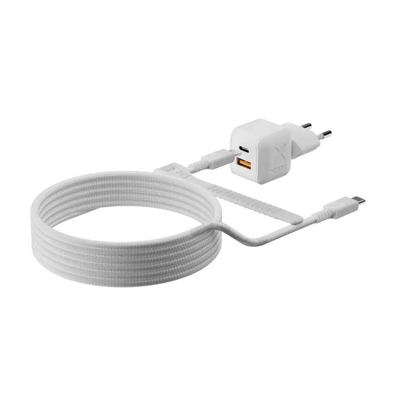NextGen 25W Snellader - 2 poorten (USB-C PD + USB-A) - Dusk White - Xtorm NL
