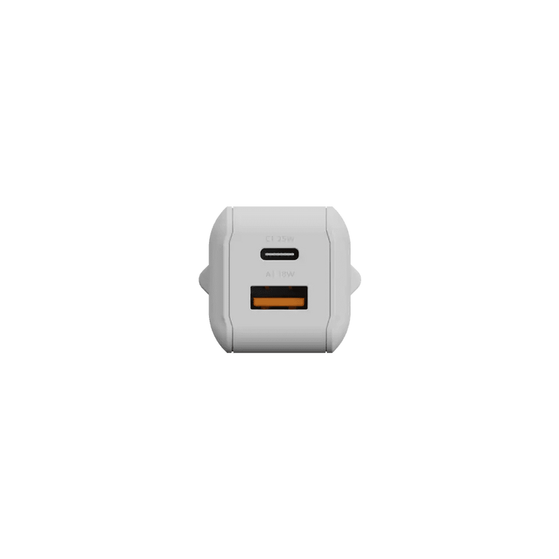 NextGen 25W Snellader - 2 poorten (USB-C PD + USB-A) - Dusk White - Xtorm NL