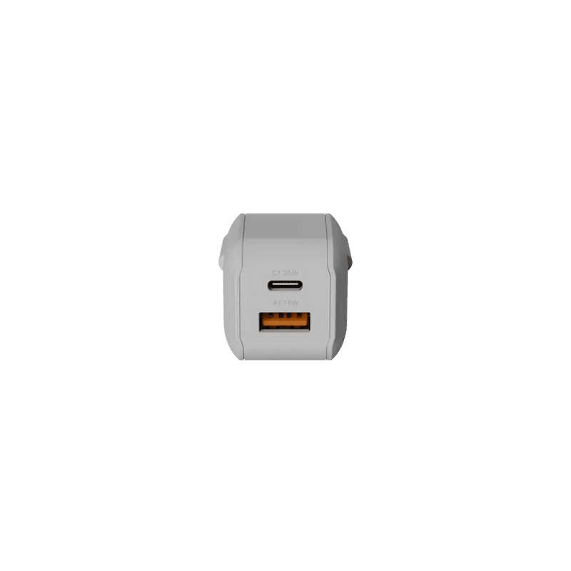 NextGen 25W Snellader - 2 poorten (USB-C PD + USB-A) - Dusk White - Xtorm NL