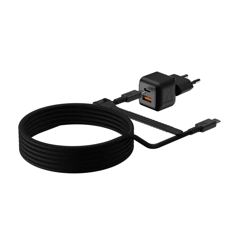 NextGen 25W Snellader - 2 poorten (USB-C PD + USB-A) - Midnight Black - Xtorm NL