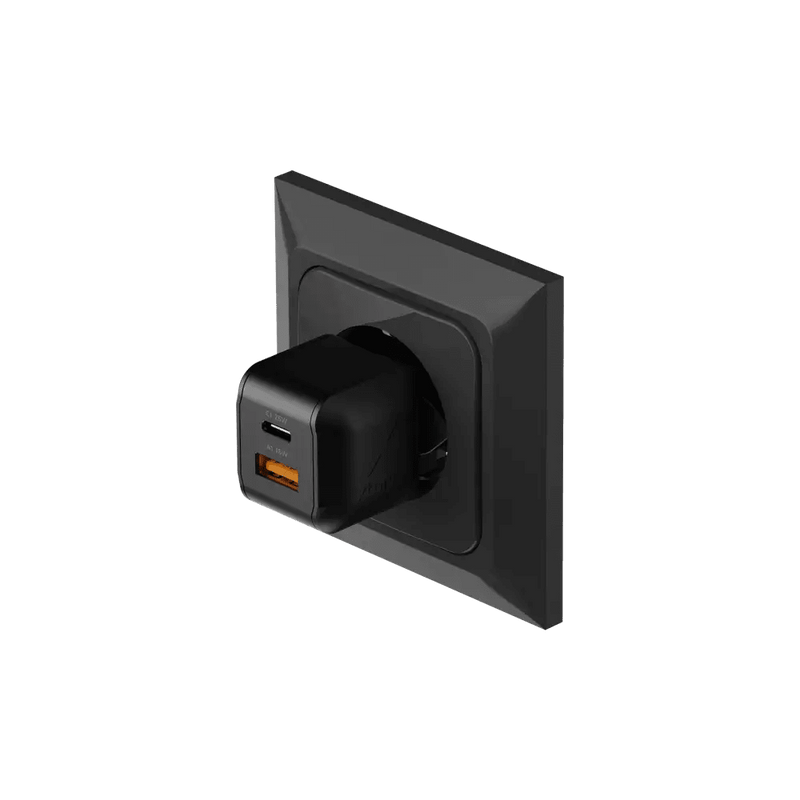 NextGen 25W Snellader - 2 poorten (USB-C PD + USB-A) - Midnight Black - Xtorm NL