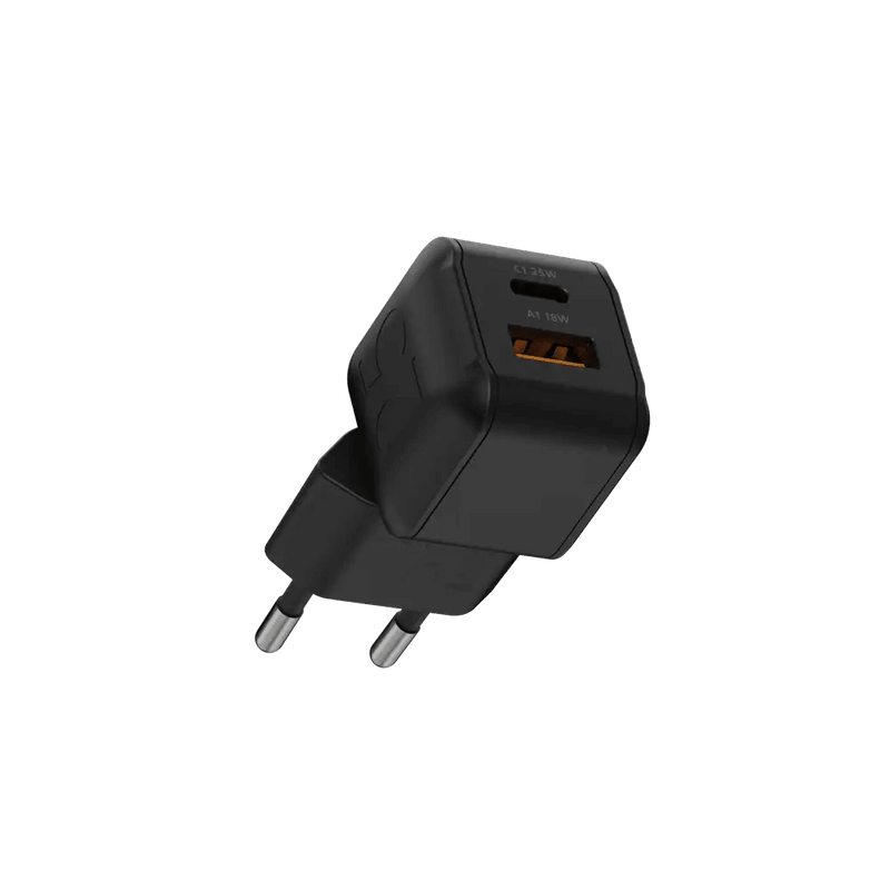 NextGen 25W Snellader - 2 poorten (USB-C PD + USB-A) - Midnight Black - Xtorm NL