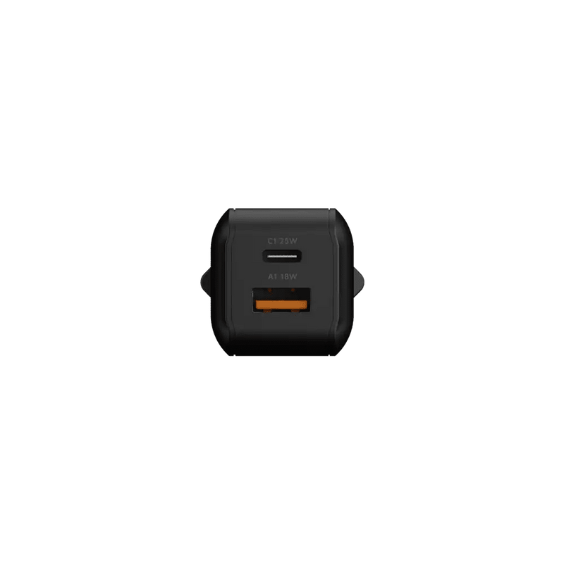 NextGen 25W Snellader - 2 poorten (USB-C PD + USB-A) - Midnight Black - Xtorm NL