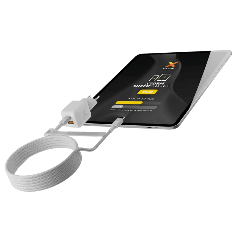 NextGen 45W Snellader - 2 poorten (USB-C PD + USB-A) - Dusk White - Xtorm NL